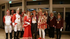 Die „Karnevalsfreunde Bechen“ aus Kürten-Bechen mit Prinz Andre und seiner Prinzessin Silke