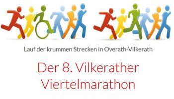 Plakat des 8. Vilkerather Viertelmarathon
