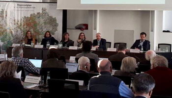 Sitzungsleitung auf der Klausurtagung des Regionalrat Köln