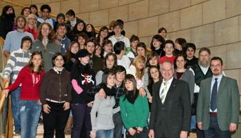 Italienische Berufsschüler aus Riva del Garda